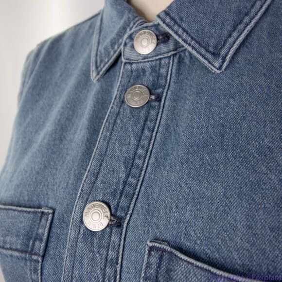 Madewell Denim Relaxed Coverall Jumpsuit in Glenroy‎ Wash, NWT, size XS - Picture 4 of 16